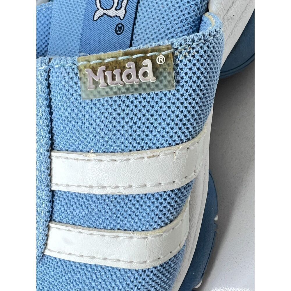 Mudd Vintage Women's Mules Y2K suede light blue platforms classic 90' 8M. - Picture 2 of 10